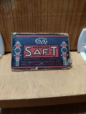 Vintage MATCHBOOK, BOX: AMERICAN SAF-T.  GENERAL MATCH CO. MB25