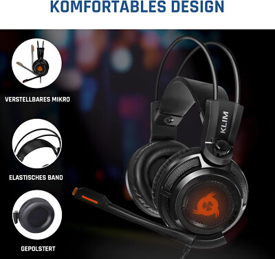 KLIM Puma - Micro Gamer Headset mit Vibration 7.1 Surround-Sound PC PS4 PS5 Neu 788012515858 | eBay.de KLIM Puma - Micro Gamer Headset mit Vibration 7.1 Surround-Sound PC PS4 PS5 Neu 788012515858 | eBay.de