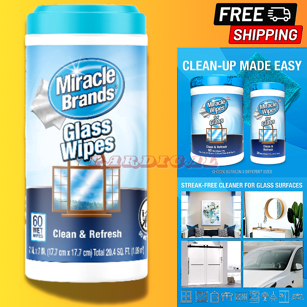 Invisible Glass 90160 40-Count Lint-Free Glass Cleaning Wipes Perfect For Mirrors