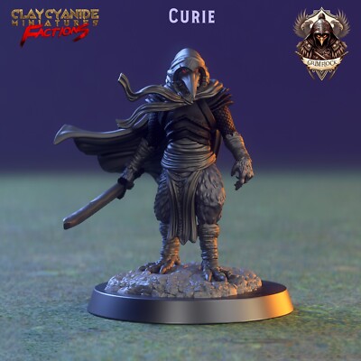 Vogelvolk Assassine Miniatur Ninja Rogue Ronin für TTRPG wie D&D 5e Pathfinder