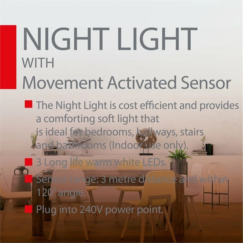 Ge motion sensor night light outlet
