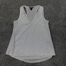 Banana Republic Shirt Womens PS White Preppy Casual Active Lightweight Tank Top