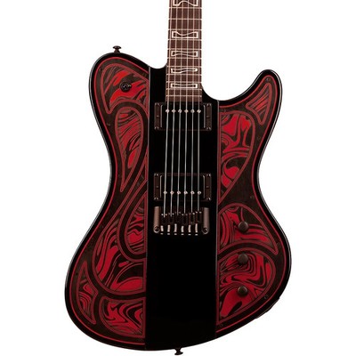Schecter Guitar Research Ultra Przym Mercury Rose Electric Guitar Gloss Black