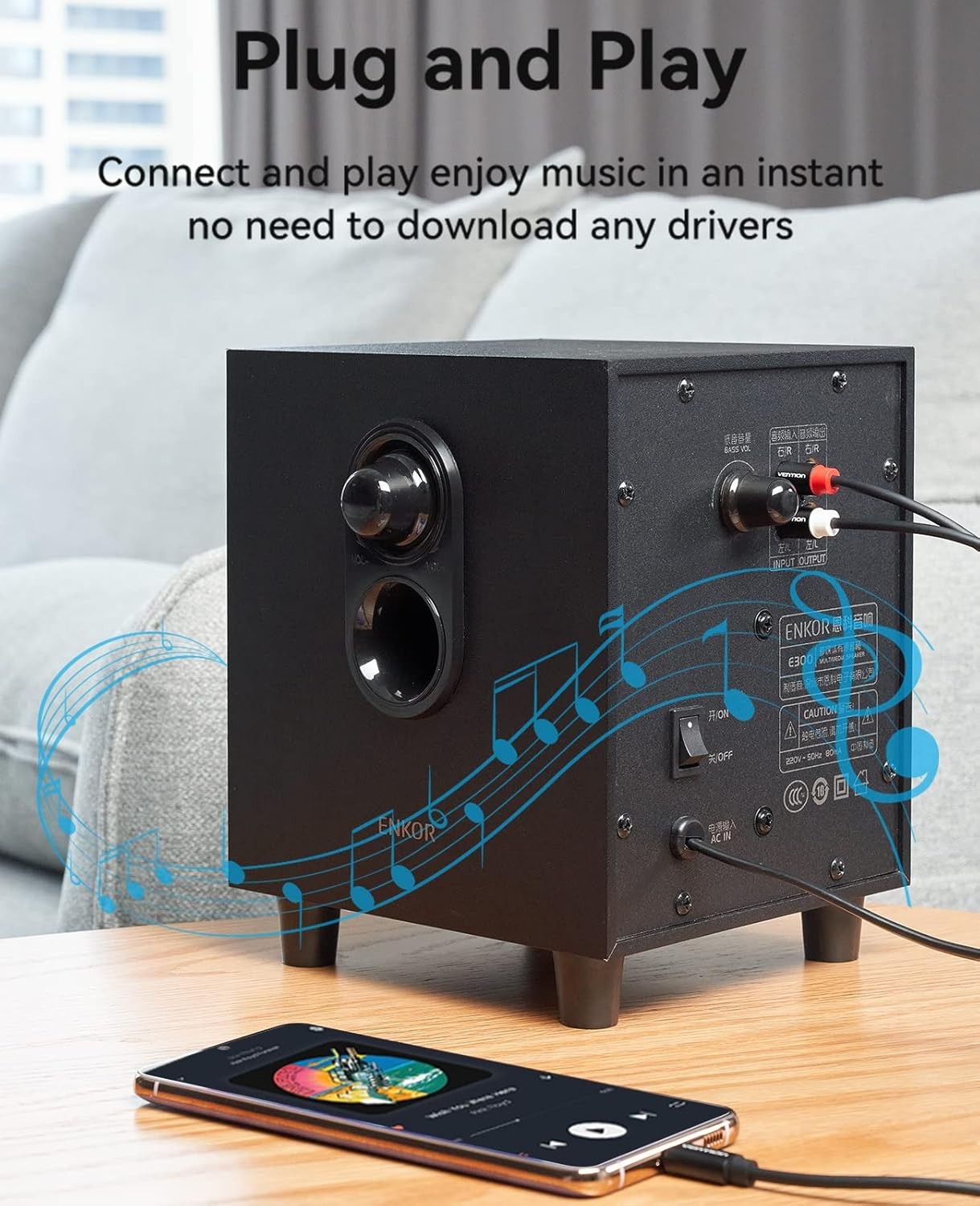 VENTION USB C to 2 RCA Audio Cable, Type-C to RCA Cable 2RCA Jack USB-C Audio Li