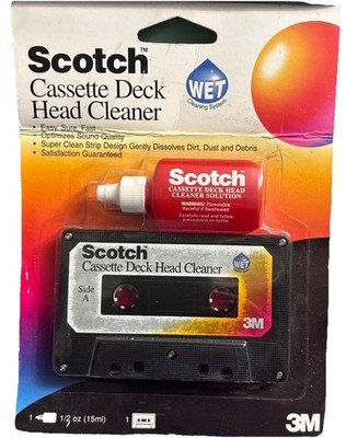 Scotch Head Cleaner Kit Cassette Tape  Solution