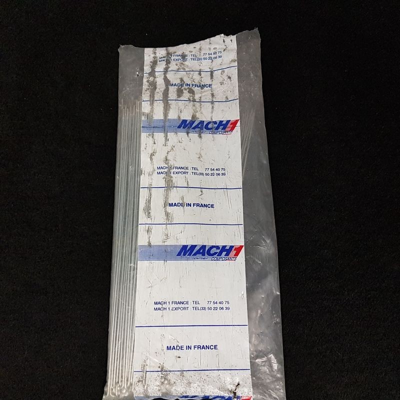 Rayons Mach 1 263 mm de 1,8 mm d'épaisseur pour rayonnage précis de jante vélo