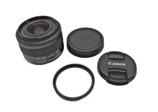 Canon EF-M 15-45 mm 1:3.5-6.3 IS STM obiettivo zoom anteriore posteriore tappo filtro