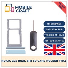 Original Nokia G22 Sim Tray SD Card Holder Tray Slot Replacement - Grey Blue UK