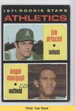 1971 Topps 1971 Rookie Stars Jim Driscoll Angel Mangual #317 READ 9hf