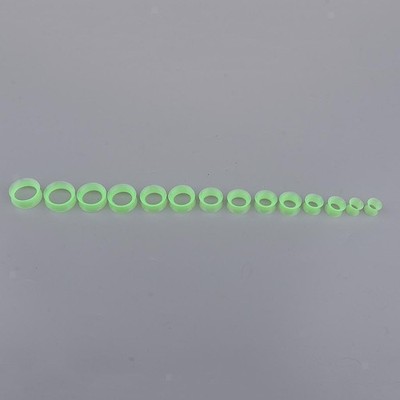7 Paar Damen Double Flared Weich Silikon Ohr Haut Tunnel Plugs Messgeräte