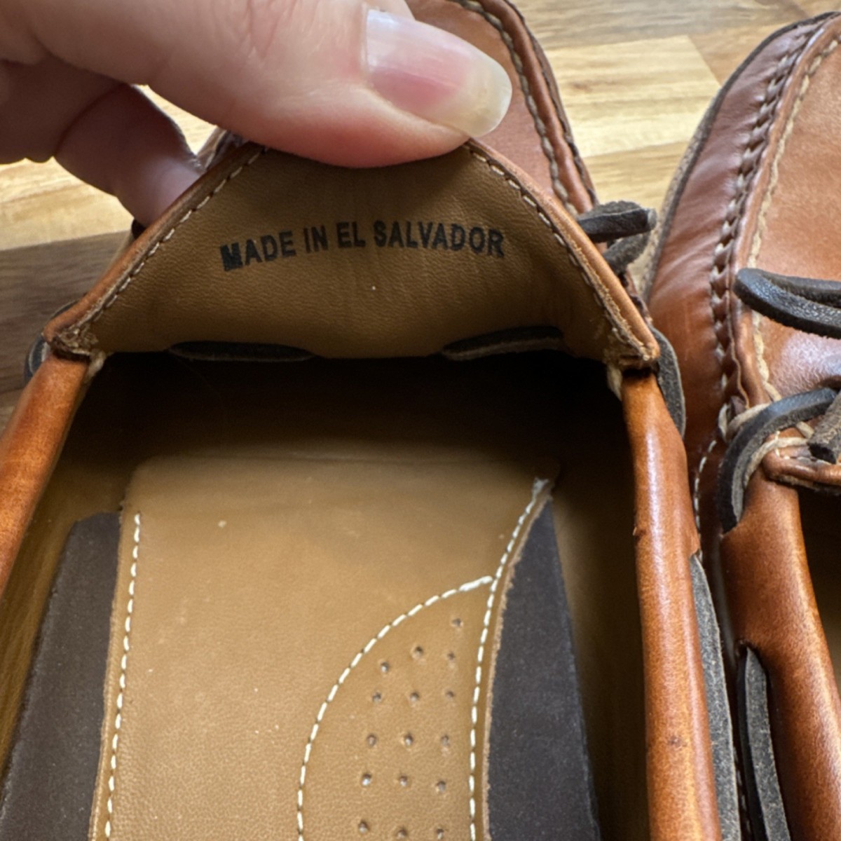 L.L. Bean CLEAN Men’s Brown Leather Moccasin Shoe Model 197690 Size 10 D LL Bean Men main image 3