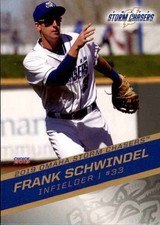 2019 Omaha Storm Chasers Choice 14 Frank Schwindel Livingston New Jersey NJ Card