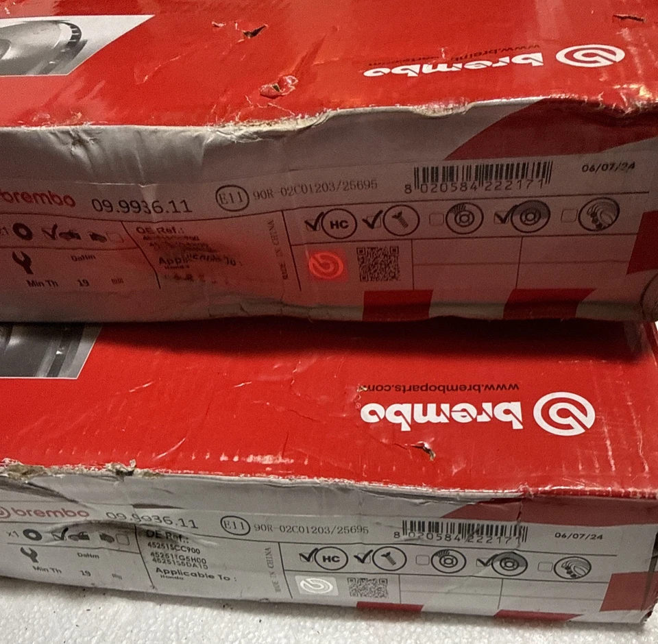 Rotor de freno de disco 2 piezas para Honda Civic Insight 1999-2014 BREMBO Foto 3 de 4