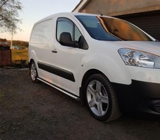 Chrome Stainless Steel Side Bars To Fit Citroen Berlingo 2008-2016 Steps Tubes