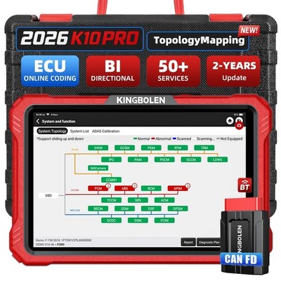 2026 Kingbolen K10 PRO Car Bi-directional Diagnostic Tools Advanced ECU Coding