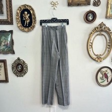 Escada by Margaretha Ley Vintage West Germany Glen Plaid Silk Pants