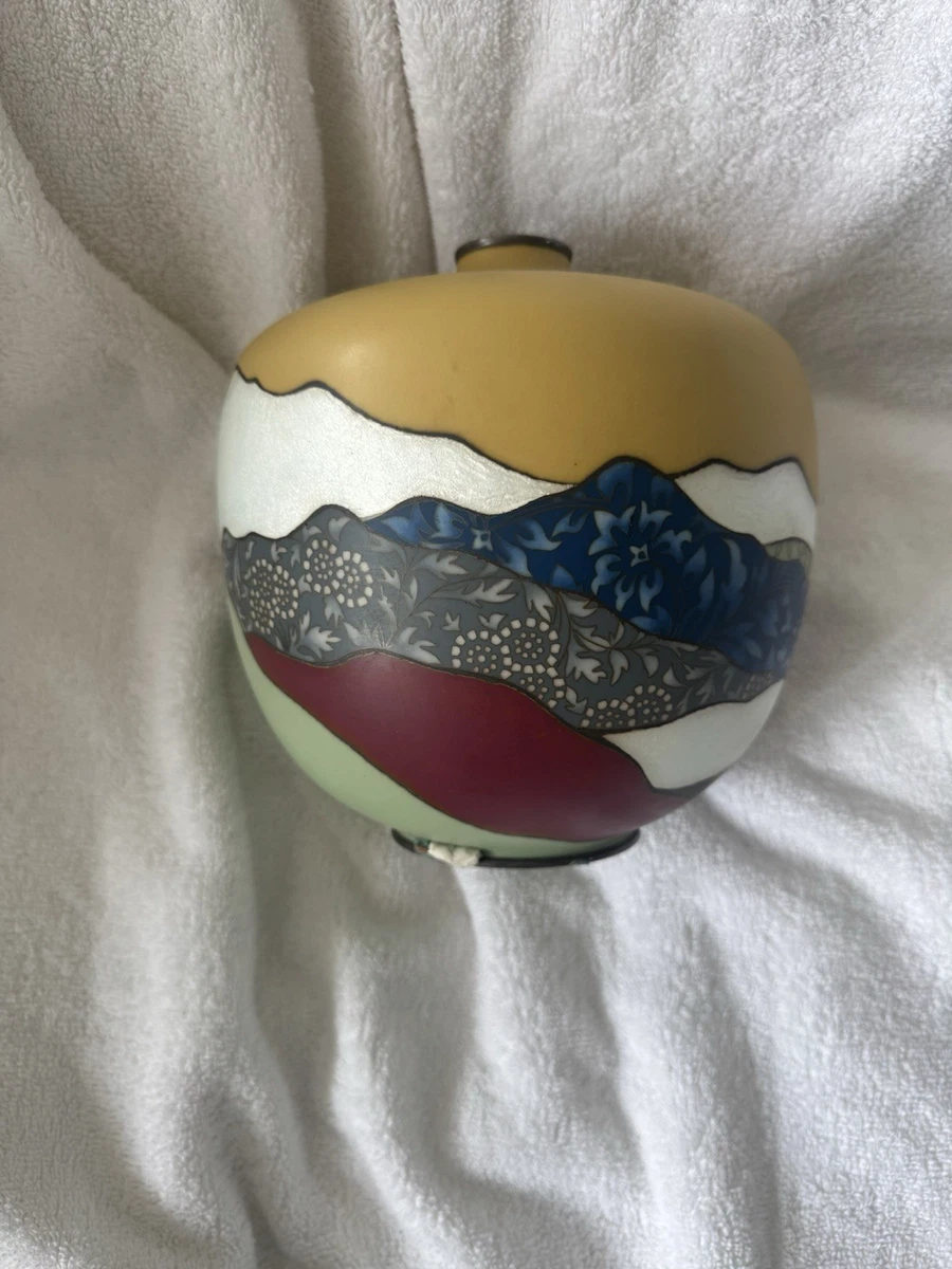 复古原版景泰蓝日本古董花瓶| eBay