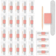 Disposable Manicure Kit,Nail Files Set,Wood Nail File/Mini Nail Buffer/Wood N...