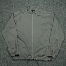 Zero Restriction Jacket Mens Large Gray Tour Series Golf Full Zip Pockets Lined