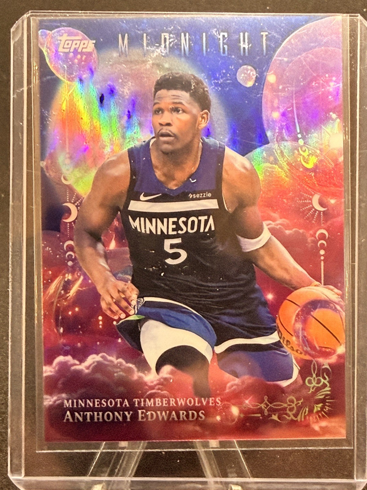 2025-26 Topps Midnight Anthony Edwards Dreamland SP INSERT SSP Timberwolves