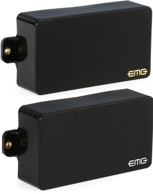 EMG ZW Zakk Wylde Signature Humbucker Guitar Pickup Set, Black
