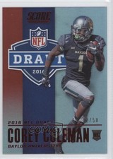 2016 Score NFL Draft Jumbo Red 42/50 Corey Coleman #8 0f8