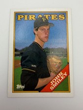 #423 John Smiley [Rookie] Pirates 1988 Topps Baseball Card NM. rookie card picture