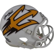 Jordyn Tyson Autographed Arizona State Sun Devils Wht Mini Helmet Beckett 50098