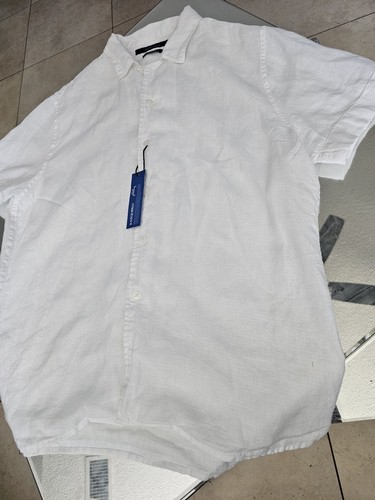 Short Sleeves Shirt. 100% Linen . New Never Used. L Size. - Picture 5 of 8