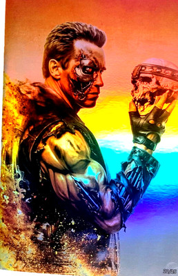 FAME: ARNOLD SCWARZNEGGER #1 ULTRARAW26 FOIL/RAW VIRGIN NUMBERED VARIANT SET NM.