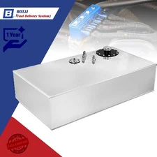 17 Gallon 54L Street Rod Fuel Cell Gas Tank w/ Cap & Level Sender Aluminum Race