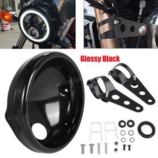 7 "Zoll Motorrad Scheinwerfer Gehäuse mit Halterung, Lampenabdeckung für Harley
