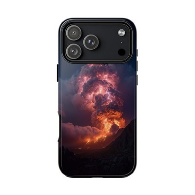 For iPhone / Galaxy / Pixel | Phone Ink Case - Massive Volcano Eruption Clouds