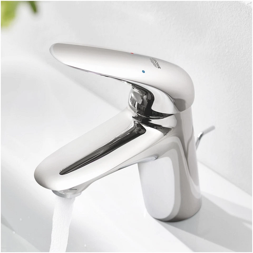 Grohe Wave Einhand-Waschtischbatterie, S-Size, Ausladung 110mm, - Bild 3 von 4