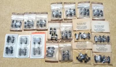 18 Pair SPRING TRUCKS. Kadee, Glore Craft Bettendorf, Dan Kilgore Designs. MIP.