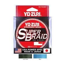 Yo-Zuri Super Braid 300yd Braided Line (Blue/Green, 10, 15, 20, 30, 40, 50lb)