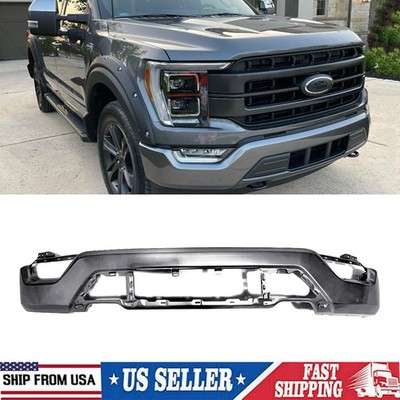 Carbonized Gray Front Bumper For 2021-2023 Ford F150 F-150 XL XLT W/ Fog Holes