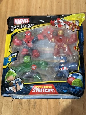 Goo Jit Zu Marvel 4 Pack: Eroi Viscosi E Morbidi, Super Divertimento