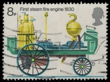 GREAT BRITAIN 718 (SG952) - Fire Prevention Act "First Steam Engine" (pf16151)