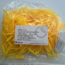 Caplugs Silicone M55017-12 30 Durometer Yellow (Pack Of 500)