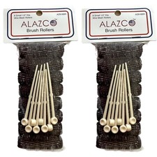 16 pc Vintage Style Hair Roller Mini Small Brush Rollers Mesh Curlers Bristles 2