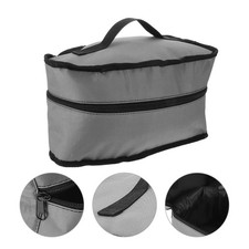 Lightweight Grey Portable Iron Storage Bag with Zipper for Travel and Home Use