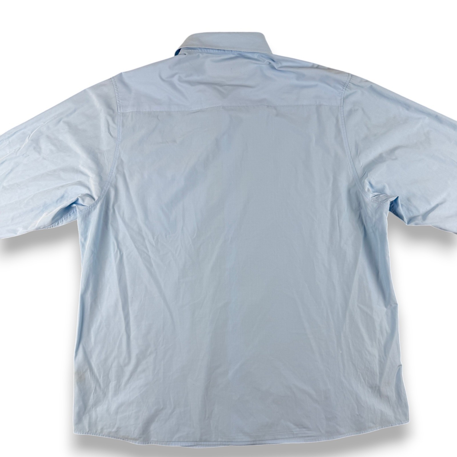 Dixxon Button Down Shirt Mens 2XL Blue Long Sleeve Performance Bamboo Casual image 7