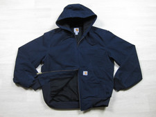 Carhartt Hooded Active Jacket Mens S Loose Fit Thermal Lined Workwear J131 DNY