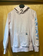 Ariat Hoodie Womens S Small Light Pink Fleece Pullover Sweatshirt Western