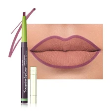 evpct Dark Purple Triangle Lip Liner Pencil Stick for Women Retractable Lips ...