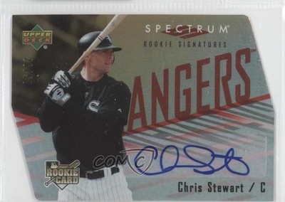 2007 Spectrum Signatures Gold Die-Cut 26/50 Chris Stewart Rookie Auto RC 0v1