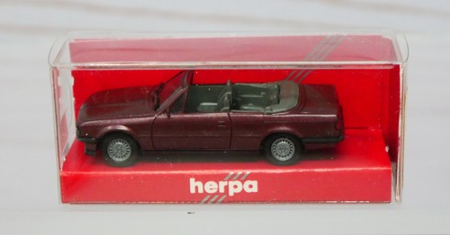 Herpa 030595, BMW 325i Convertible (Antiguo), Plomada Metálica, Escala 1/87 HO | Zustand: New