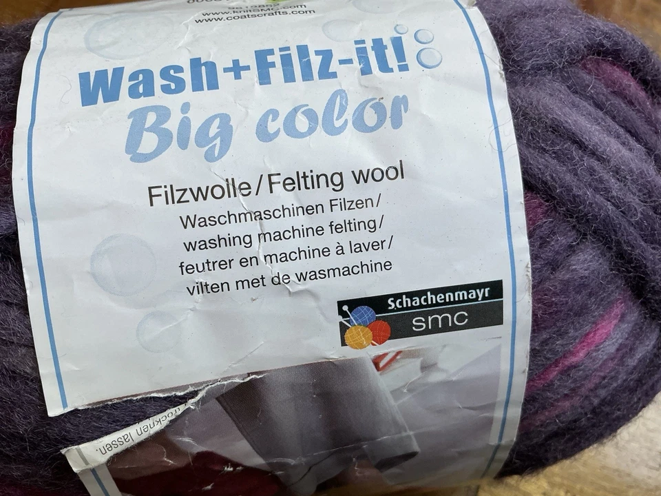 ¡Lavado+fieltro+it! Lana de fieltro multicolor Schachenmayr púrpura/rosa Alemania Foto 2 de 4
