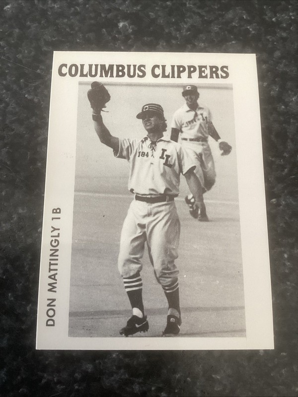 🔥VINTAGE DON MATTINGLY COLUMBUS CLIPPERS INTERNATIONAL LEAGUE RC NY YANKEES🔥